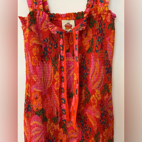 Farm Rio Red Spring Bananas Mini Dress - Picture 3 of 9